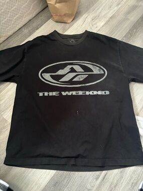 Black weeknd concert Graphic Logo Tee